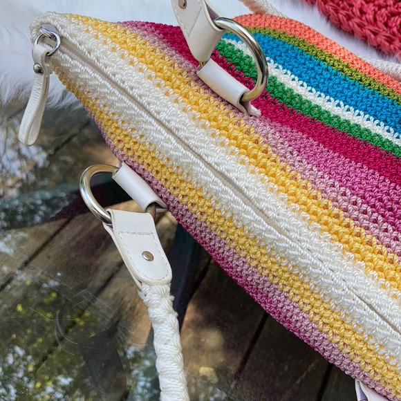 Rainbow crochet Lina bag and matching shopper - Picture 6 of 11